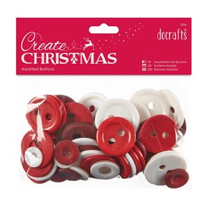 Assorted Buttons 250g - Nordic Christmas