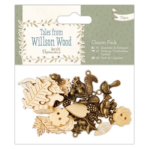Charm Pack 32pcs - Tales from Willson Wood - 3 pakker
