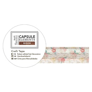 3m Craft Tape - Elements Wood - Flowers - mar/apr