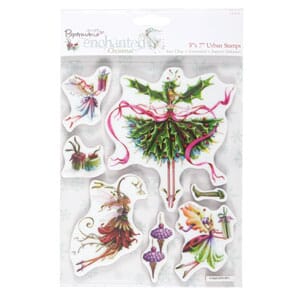 5x7 Urban Stamps - Enchanted Christmas Holly Fairy