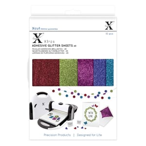 Xtra A5 Adhesive Glitter Sheets 10pcs Darks