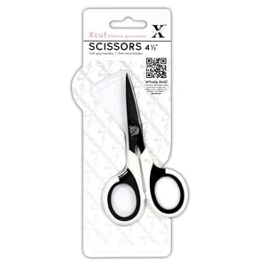 "Xcut 4.5"" Micro Craft Scissors (Soft Grip & Non-Stick) (XC