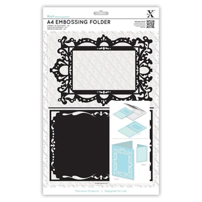 A4 Embossing Folder - Ornate Frame - HOBBYLAGERET
