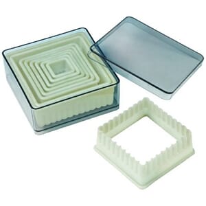 Nylon Cutter Set, Boxed, Fluted Square, 9 pc set  UTGÅR
