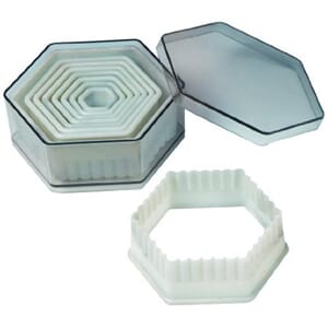Nylon Cutter Set, Boxed, Fluted Hexagon, 9 pc set UTGÅR