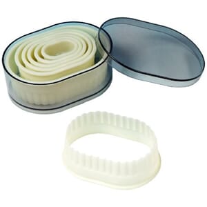 Nylon Cutter Set, Boxed, Fluted Oval, 7 pc set  UTGÅR