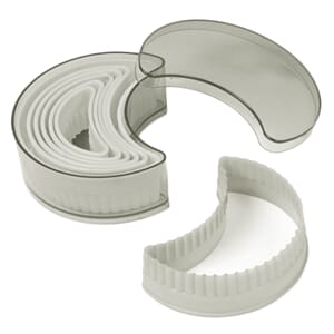 Nylon Cutter Set, Boxed, Fluted Half Moon, 7 pc set  UTGÅR