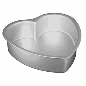 Heart cake pan solid bottom 10""""x3""""  UTGÅR