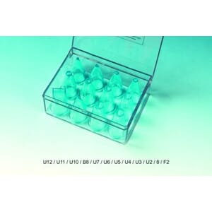 Polycarbonate Pastry Tubes, 12 pc, in hinged box UTGÅR