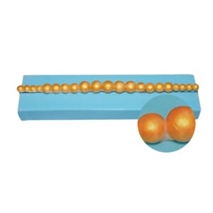 Silicone Bead Mold, Graduated Pearls, 6mm x 155mm   UTGÅR