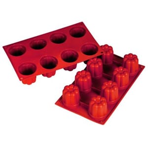 """Bavarese, 4.4 oz., 2.24"""" x 2.24"""" high, 8 cavities