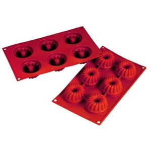 "Kugelhopf, 2.7 oz, 2.76"""" x 1.42"""" high, 6 cavities  UT