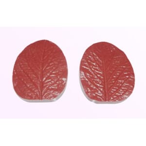 Silicone Veiner Mold, Rose Leaf, 66mm x 55mm x 20mm UTGÅR