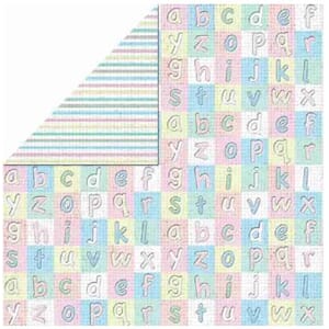 Pastel Alphabet - Royal Baby Double-Sided Paper.