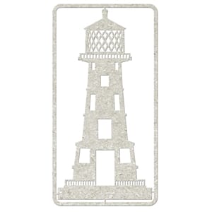 Die-C Grey Chipboard Embellishment  - Lighthouse 9 x 5""""
