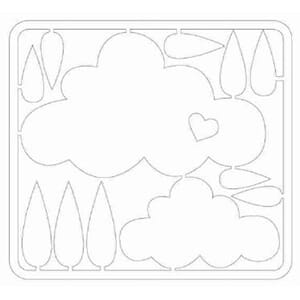 Clouds and Raindrops 4 x 4.5""""