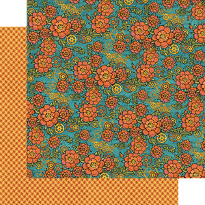 Fanciful Floral, dobbeltsidig mønsterark 12x12