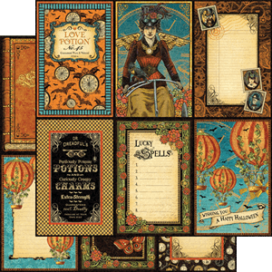 Vintage Voyage, dobbeltsidig mønsterark 12x12