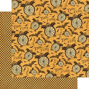 Tick-Tock, dobbeltsidig mønsterark 12x12