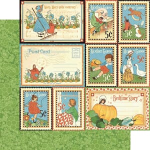 Storytime, dobbeltsidig mønsterark 12x12