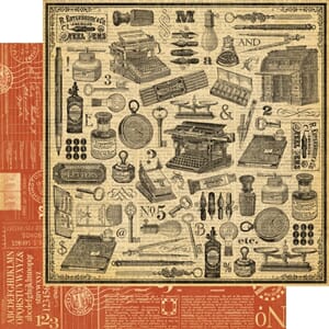 Inscribe, dobbeltsidig mønsterark 12x12