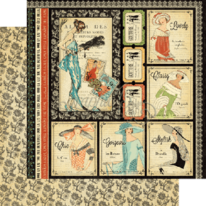 Beautiful, dobbeltsidig mønsterark 12x12