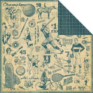 12x12, Good Ol Sport, Cheer On, dobbeltsidig mønsterark