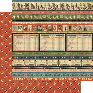 12x12, Good Ol Sport, Number 1 Fan, dobbeltsidig mønsterark