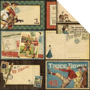 12x12, Good Ol Sport, Touchdown, dobbeltsidig mønsterark