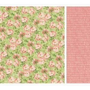 12x12, Botanical Tea,  Just Because, dobbeltsidig mønsterark
