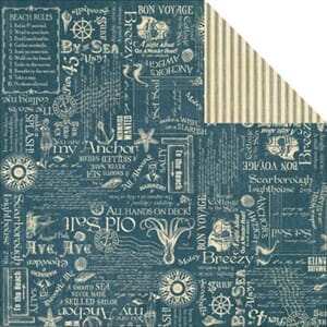 12x12, By the Sea, Set Sail, dobbeltsidig mønsterark