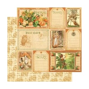 12x12 Fanciful Fable, dobbeltsidig mønsterark
