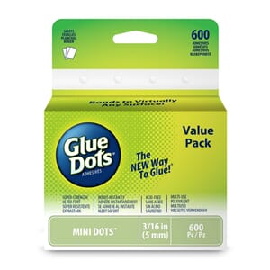 Mini Glue Dots Sheets - 600 Count