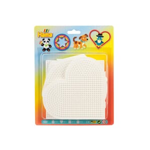 Hama Midi Piggplate Blister - Rund,hjerte,firk