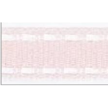 Lys rosa bånd med to hvite sømmer