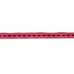 cerise bånd med svart søm-