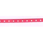 sateng med hvite prikker - rød-