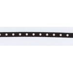 sateng med hvite prikker - svart-