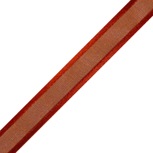 Sheer satin edge 5/8" red