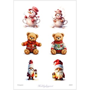 Hobbylagerets KI-ark, Juleark 1, Snømenn, bamser og gnomer