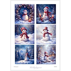 Hobbylagerets KI-ark, Juleark 5, Blå vinter