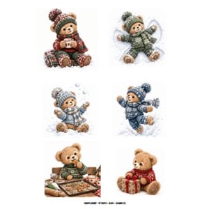 By Bente digitale klippeark - Bamses jul