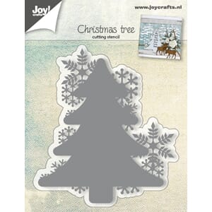 Cuttingstencil - Christmastree with snowflakes - Jul.17 - 83