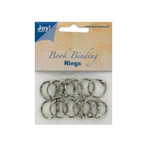 Bookbinders rings, 25mm-  12stk  silver