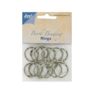 Bookbinders rings, 30mm - 12stk  silver