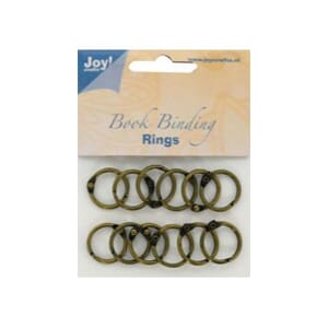 Bookbinders rings, 25mm- 12stk copper