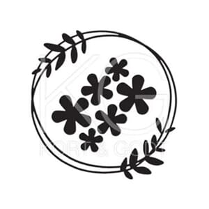 DIE345 Bladkrans og blomster 8727