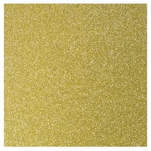 FO224 Mosegummi Glitter Lys gull