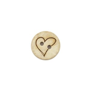 Knapp 15mm Hjerte 2322