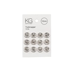 TK107 Trykknapp 12mm Sølv  8475